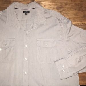 APT 9 Long sleeve military button down dress shirt